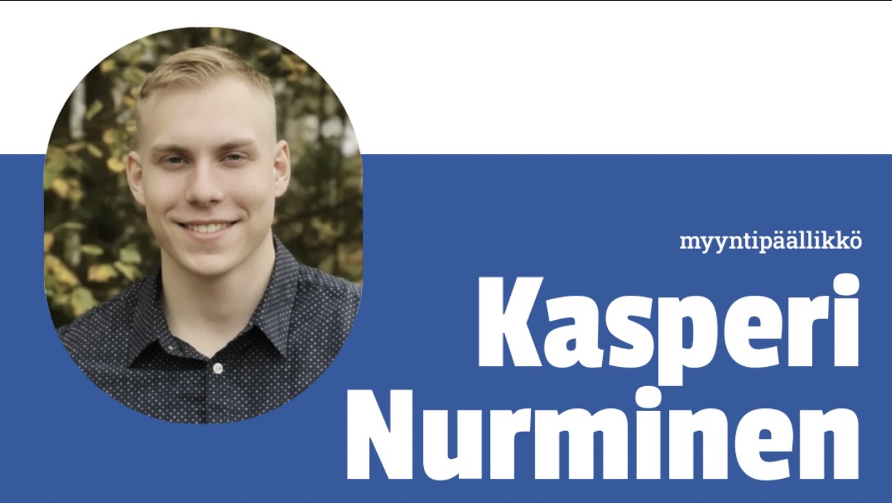 Tervetuloa mukaan tiimiin, Kasperi Nurminen!
